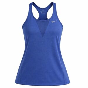 Nike Zonal Cooling Racerback Tank Blue Mesh Women’s L Athletic Gym Top Dri-Fit